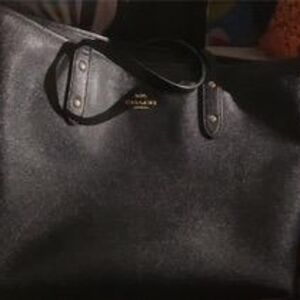 Black coach purse